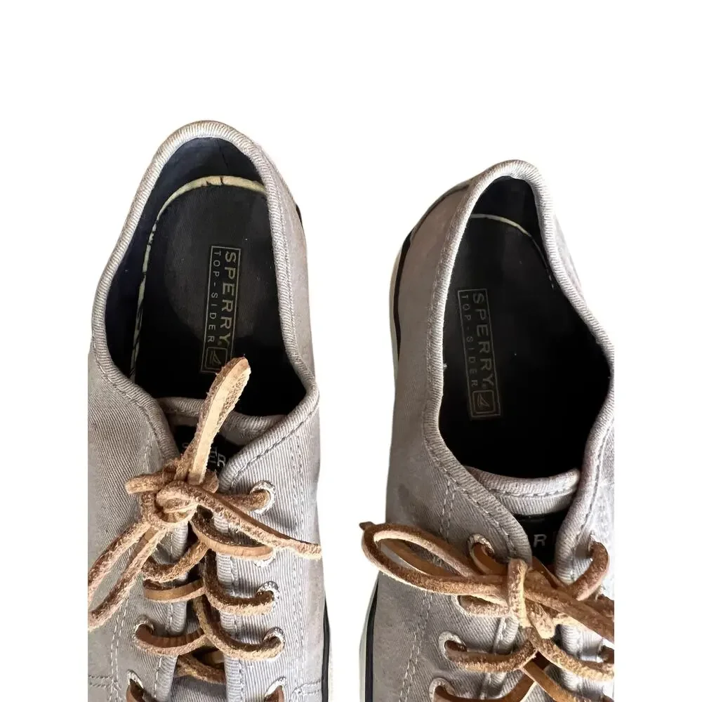 Sperry Canvas Low Top sneakers Gray 6.5